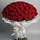 Букет 101 Красная роза Блэк Мэджик в Тарумовке