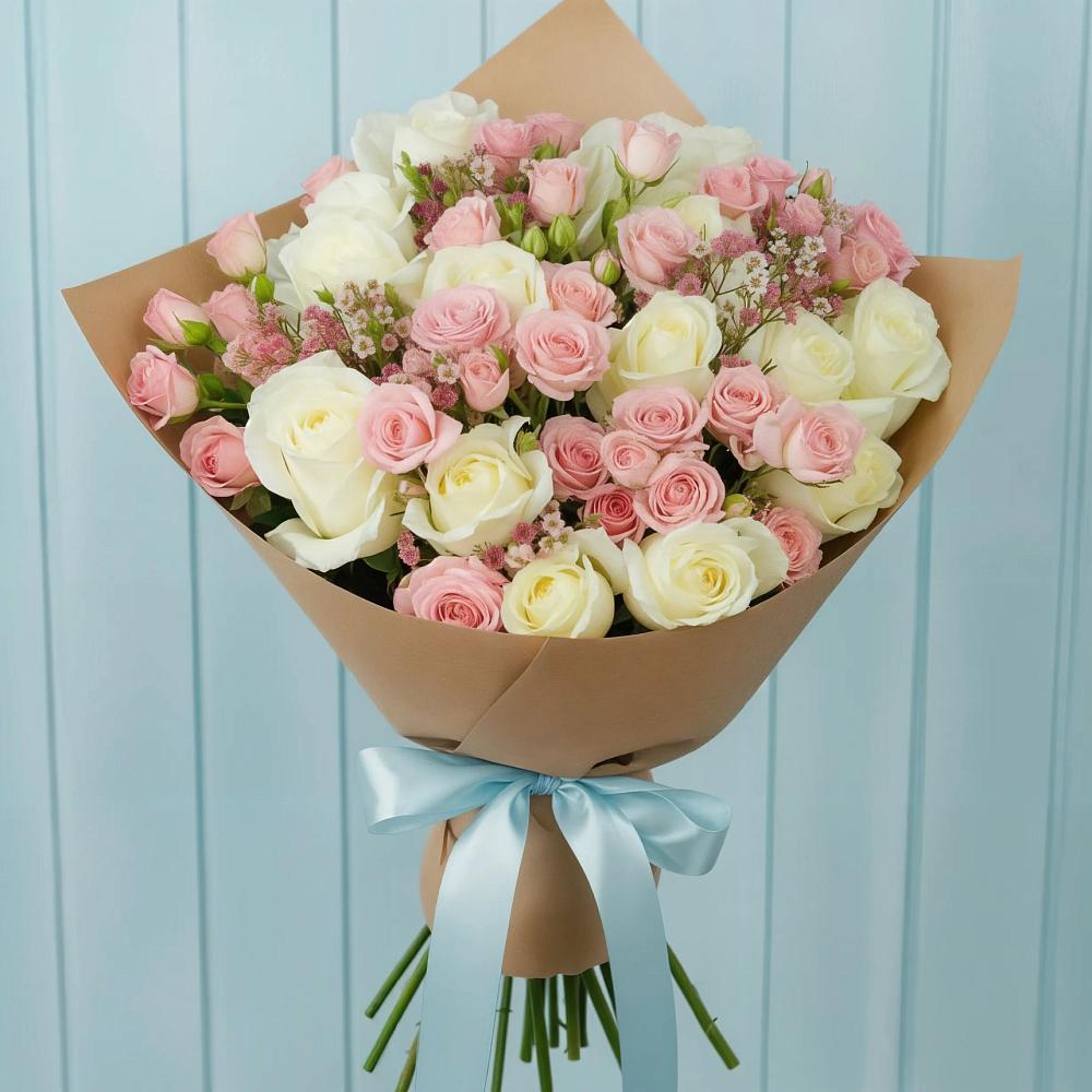 Букет цветов из: Розы в Тарумовке