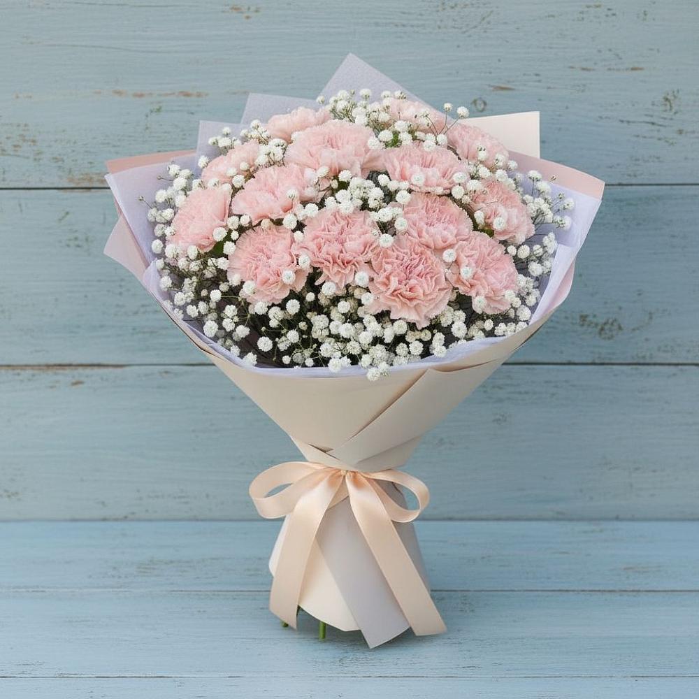 Букет цветов из: Гвоздики в Тарумовке