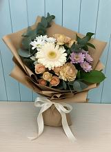 Букет цветов из:  Герберы и Хризантемы в Тарумовке