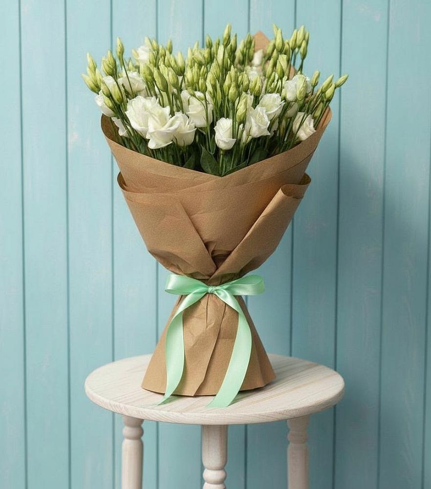 Букет цветов из: Лизиантусы в Тарумовке