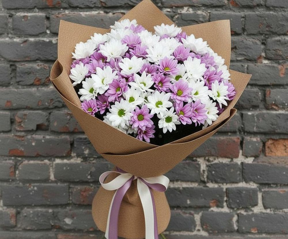 Букет цветов из: Хризантемы в Тарумовке