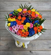 Букет цветов из:  Розы и Хризантемы в Тарумовке