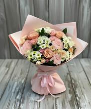 Букет цветов из:  Гвоздики, Розы и Хризантемы #REPLACE_PRED# Тарумовке