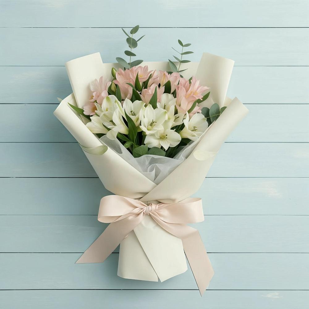 Букет цветов из: Альстромерии в Тарумовке