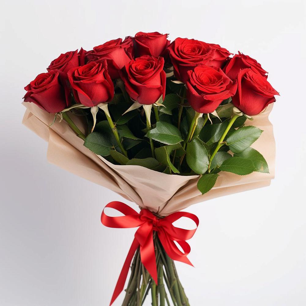 Букет 11 Красных роз Эдлесс Лав в Тарумовке